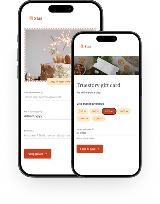 app skjermbilder av å give gave med app