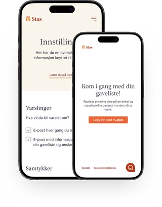 app skjermbilder av autorisasjon og instillinger